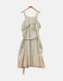 Long dress  white line black FM